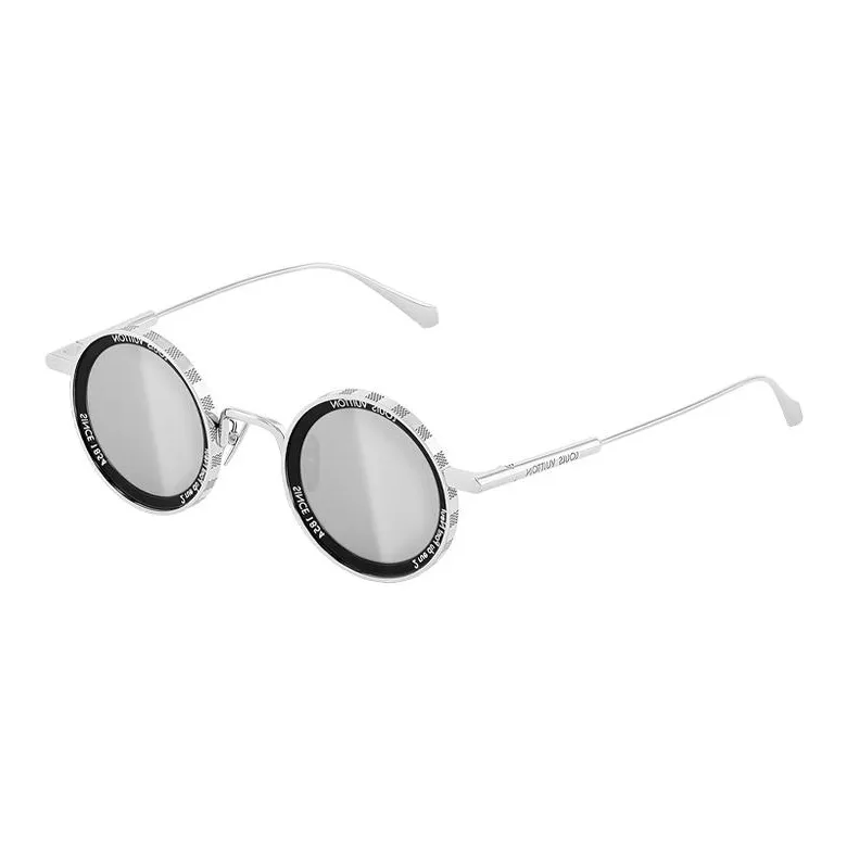 LOUIS VUITTON Lv Supervision Metal Round Sunglasses