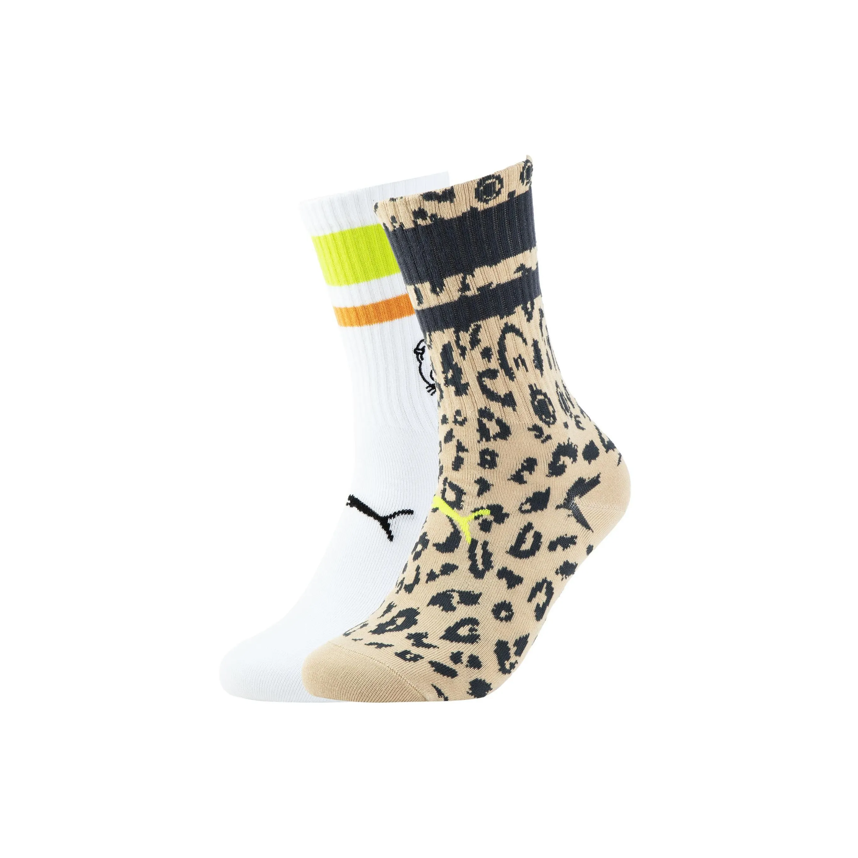 PUMA 2P APAC Высокие носки Унисекс 2 упаковки Коричневый