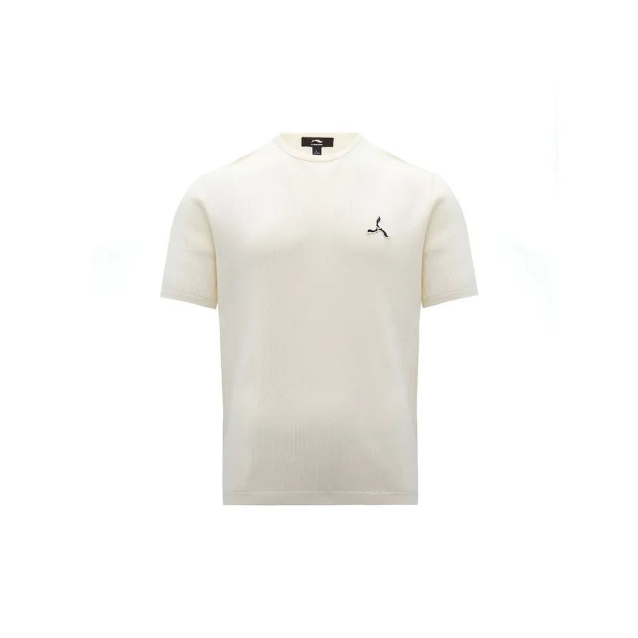 LI-NING 1990 Blue Series T-Shirts Men Light Antique Yellow