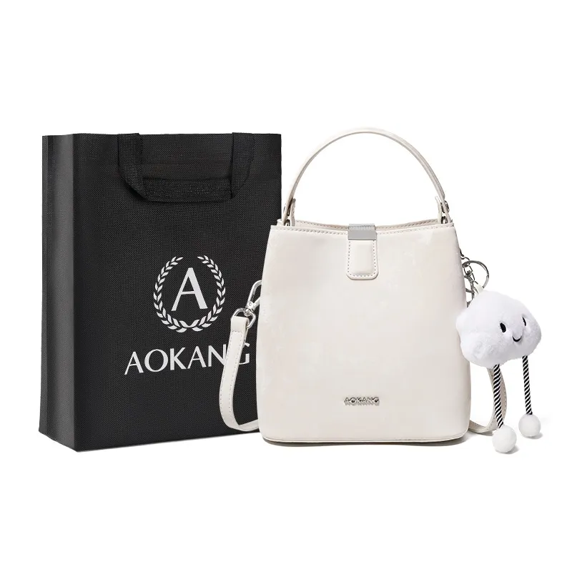 AOKANG Сумка-ведро из синтетической кожи через плечо среднего размера женская