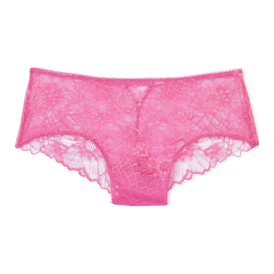 Victoria's Secret Розовый THE LACIE Кружево Cheeky Panty Розовые Трусы Женские 1 Пачка Hollywood Розовый