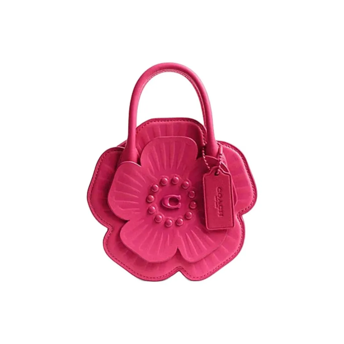 COACH Сумка через плечо из коровьей кожи маленькая сумка для женщин цвет питайя