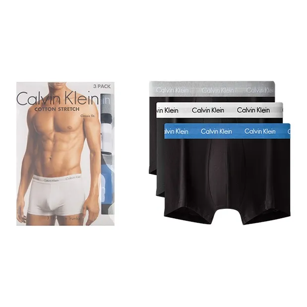 CK Calvin Klein Boxers Мужские 3 упаковки Черный