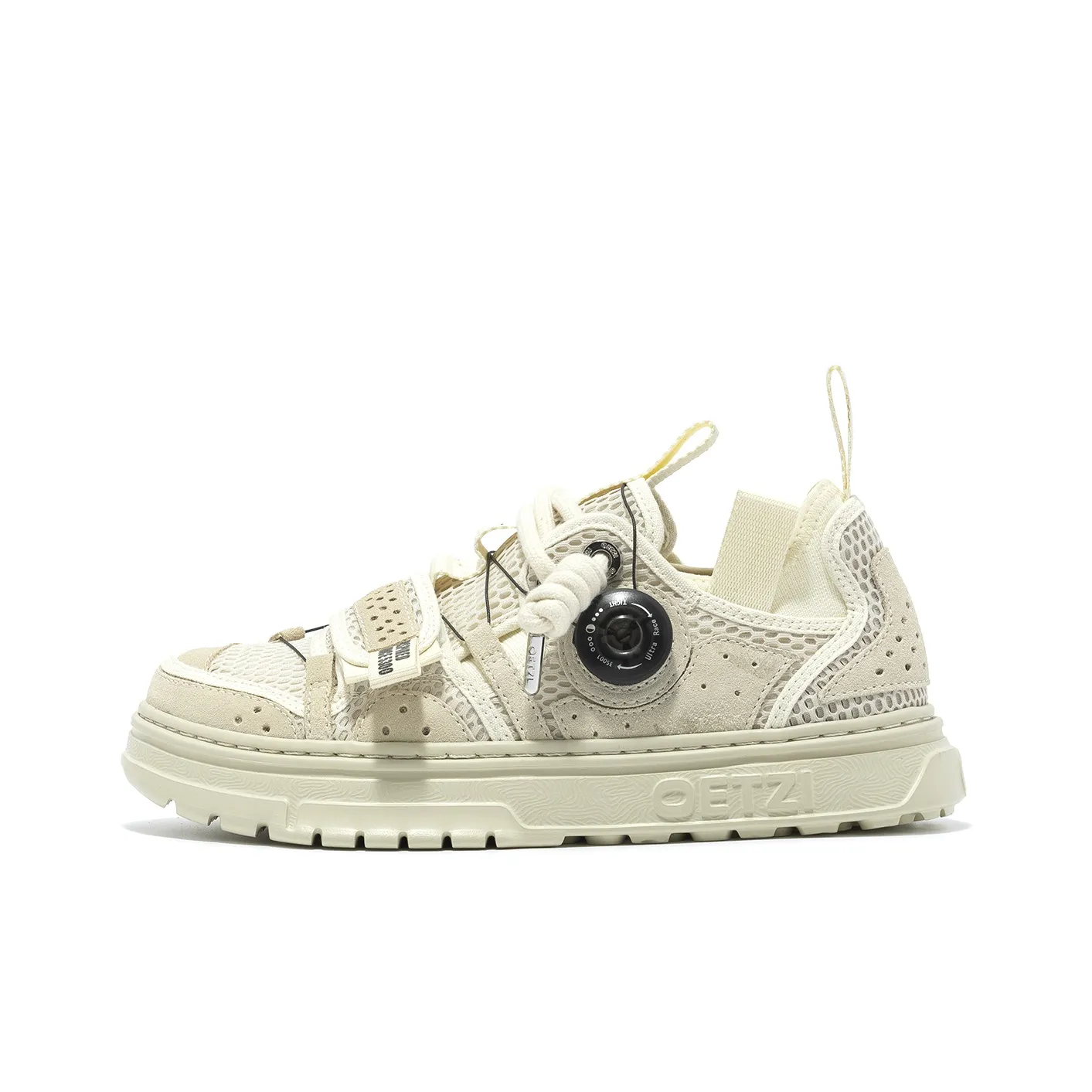 OETZI Ultra light Series 4 Skateboard Shoes Unisex Low Top Ecru