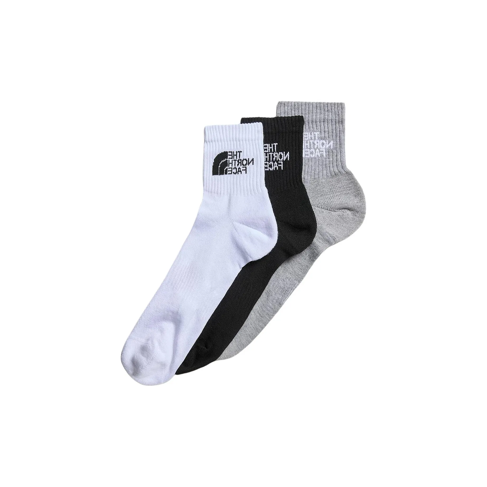 Bum Bags & Belt Bags SPORT CUSHION 1/4 SOCKS Ankle Socks Women's 3 Pack White+Gray+Black