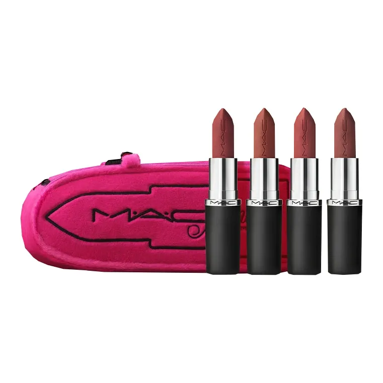 MAC 520 Ограниченный Классический Large Bullet Head Exuberant Love Помада Матовая Легко Смесь 3,5г*4