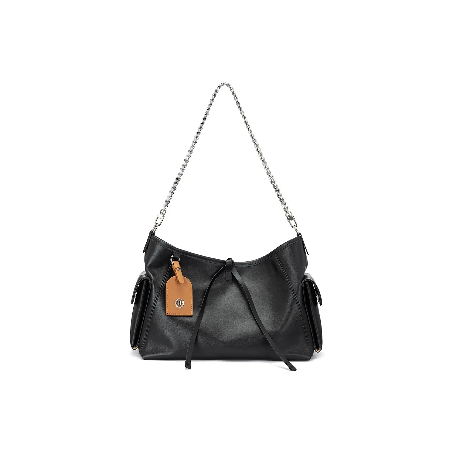 ROBERTA DI CAMERINO Cow Leather Small Tote Bag Tote Bag Bike Bag Crossbody Bag Shoulder Bag Regular Women's Black/White