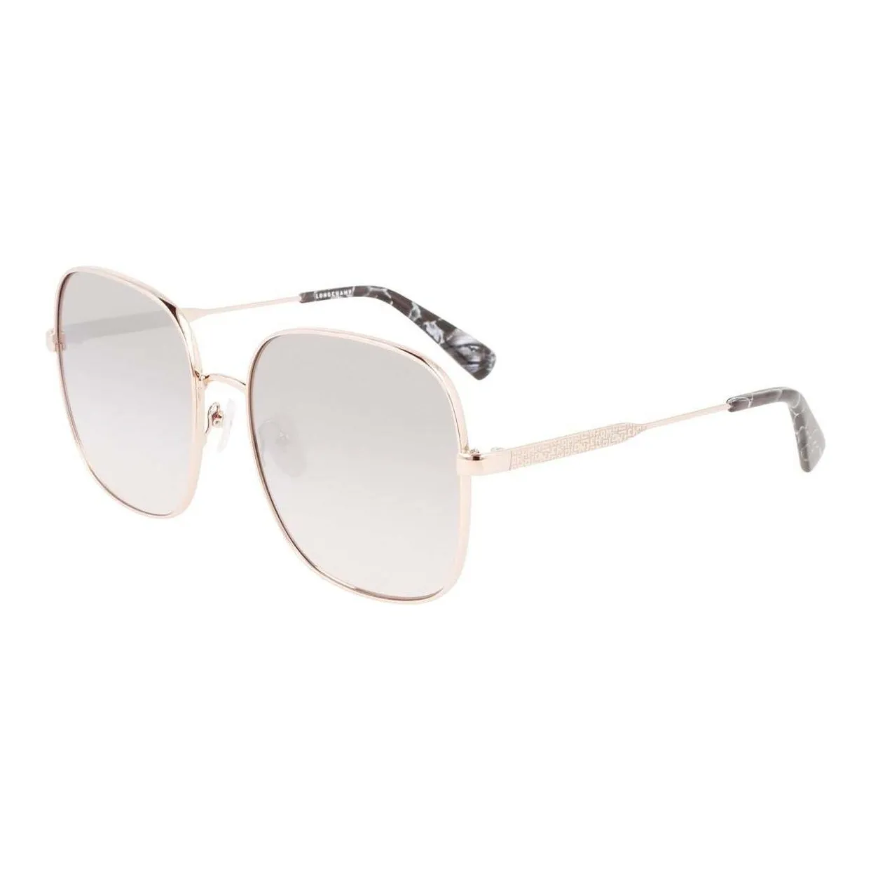 LONGCHAMP Square Sunglasses Women's Gold