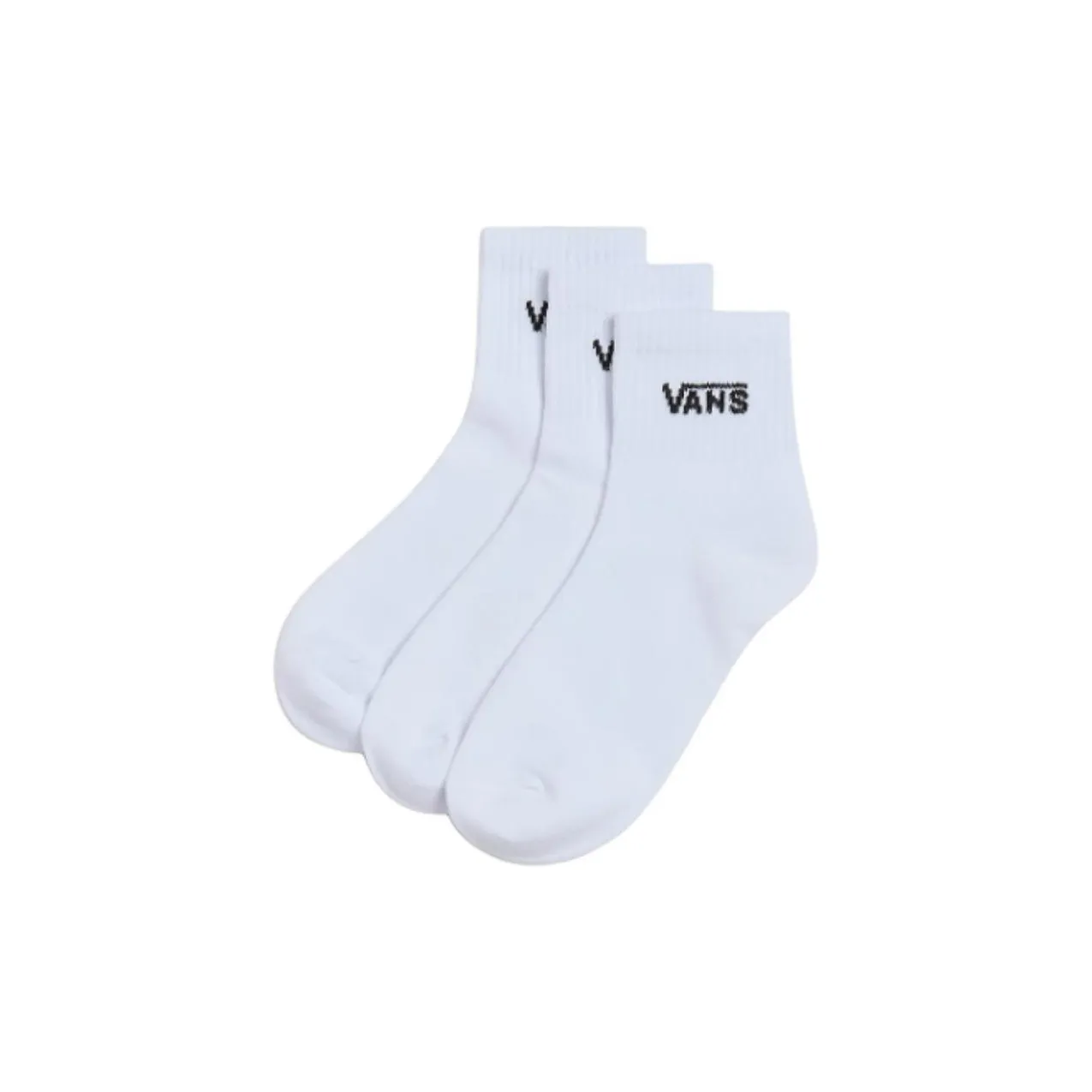 Vans Mid Calf Socks Unisex 3 Pack White