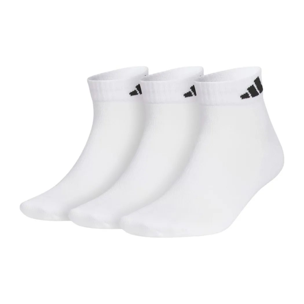 Adidas Низкие носки унисекс 3 упаковки белый черный