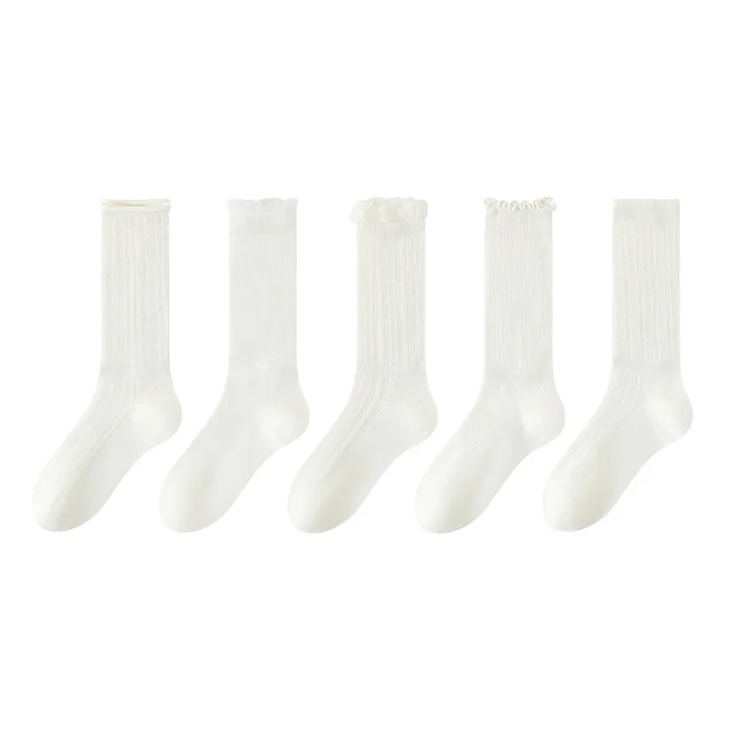 MIIOW Mid Calf Socks Women's 5 Pack