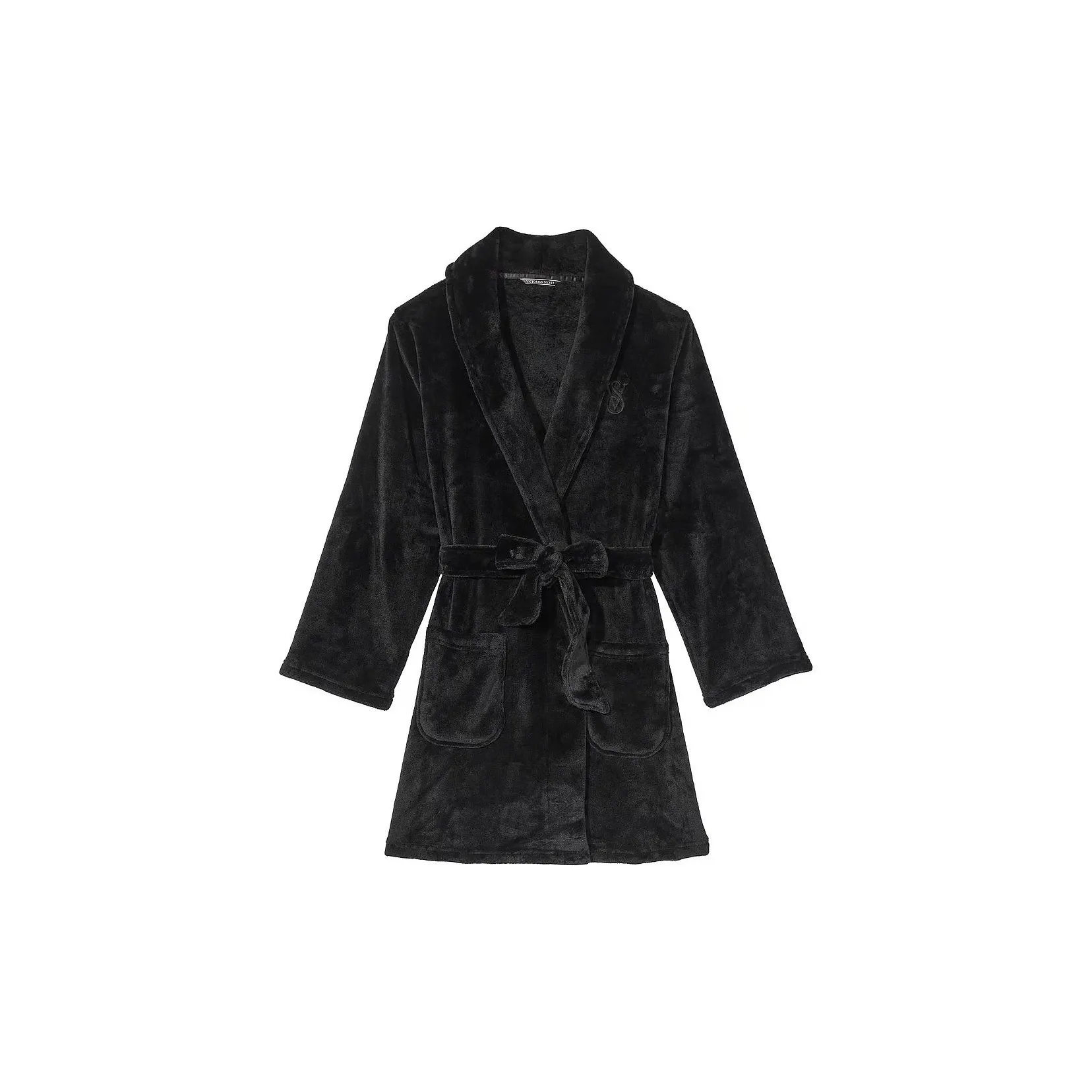 Victoria's Secret FOR LOVE & LEMONS Roja Slip Dress/Black Pajama Robe Women's Black
