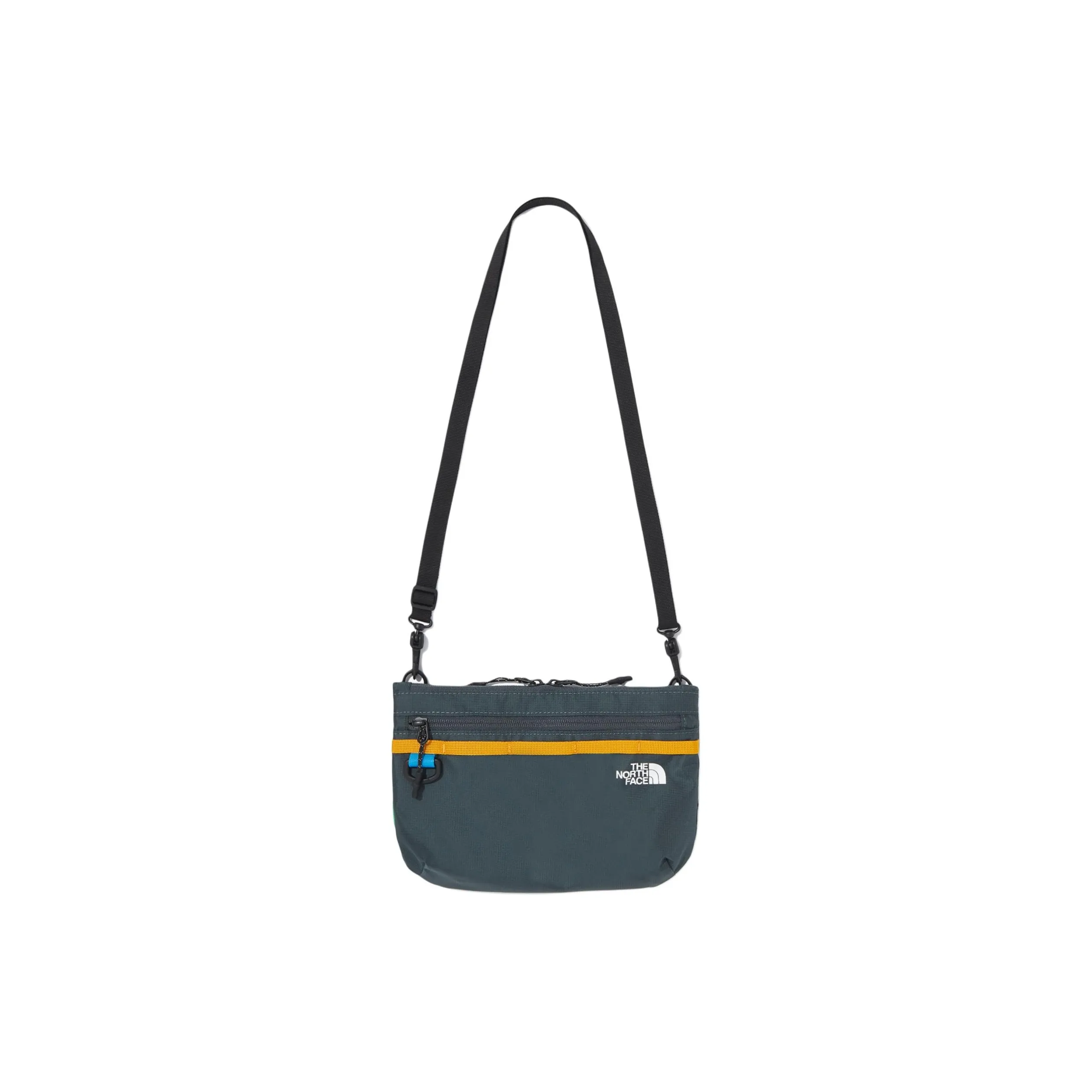 THE NORTH FACE Approx. 2L Shoulder Bag, Crossbody Bag, Outdoor Bag Nylon Gray Green Unisex