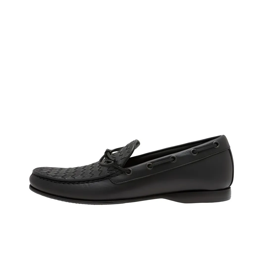 Bottega Veneta Boat Shoes Men's Black