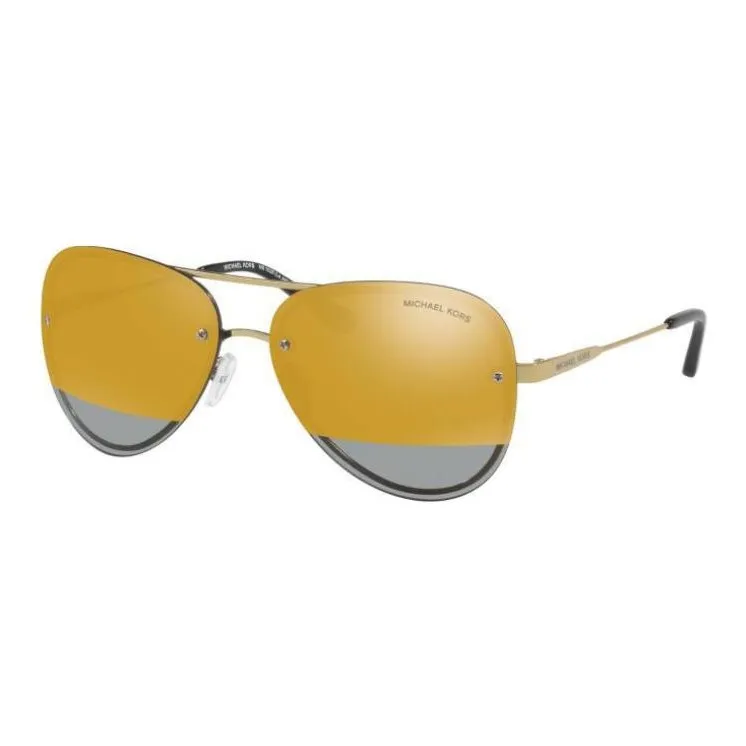 MICHAEL KORS Metal Aviator Sunglasses Women's Gold