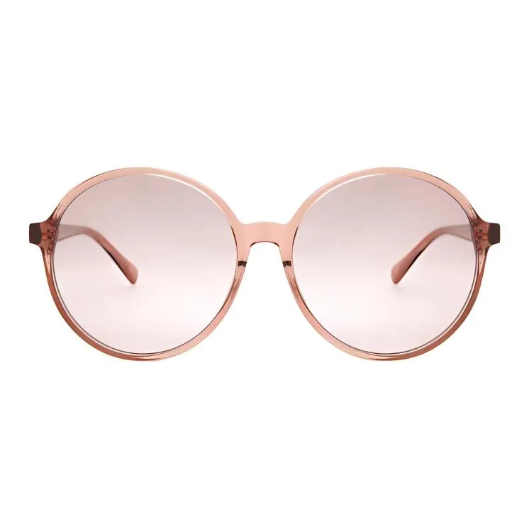 LONGCHAMP Plastic Round Sunglasses Women's Brown
