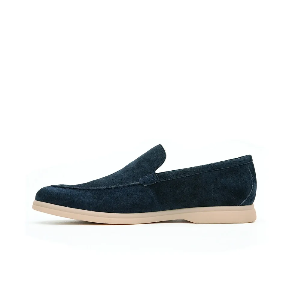 ASTON M.JAZZ Loafers Men Dark Blue/Dark Gray/Dark Coffee