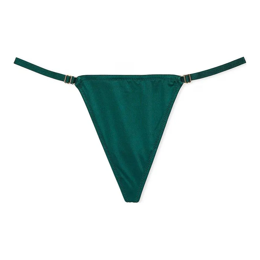 Victoria's Secret VERY Сексуальный Кружево Регулируемый V STRING Стринги MG Нижнее белье Стринги Женские 1 упаковка Темно-зеленый