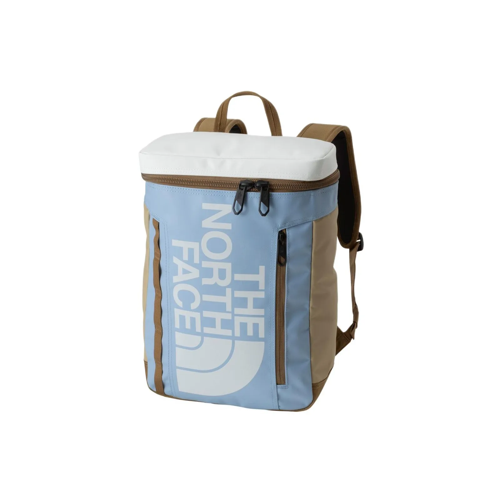 THE NORTH FACE 21L Backpack Outdoor Bag Fabric Steel Blue & Khaki Stone & White Sand Dunes Unisex