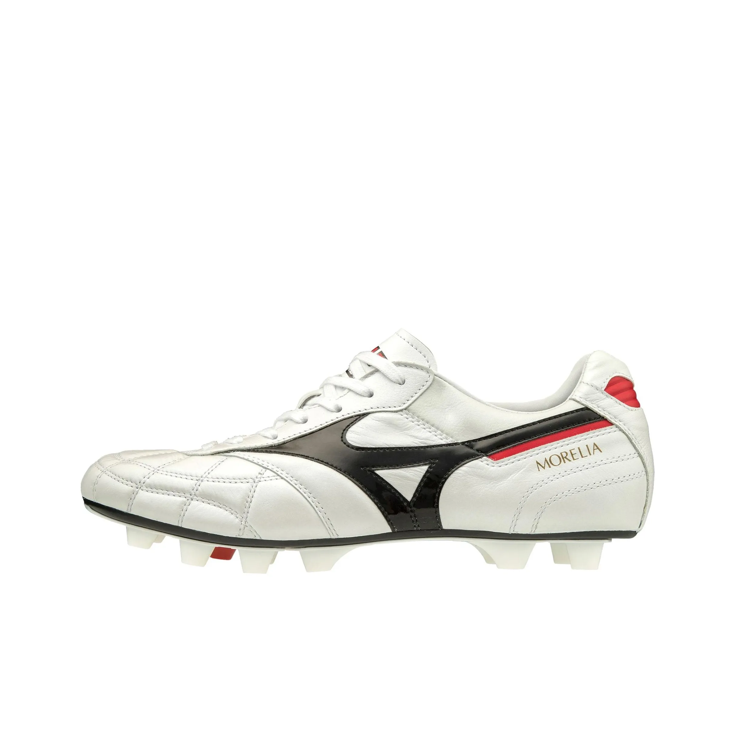 Mizuno MORELIA 2 FG Твердый Грунт Природная Трава Противоскользящие Устойчивые к Износу Дышащие Футбольные Бутсы Мужские Белые