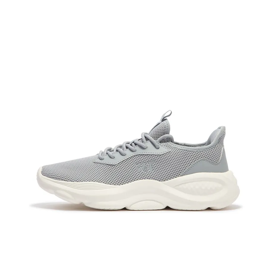 361° Cloudwalk Slip-on Anti-Slip And Wear-Resistant Breathable Low-Top Casual Shoes Men's Cool Mist Gray