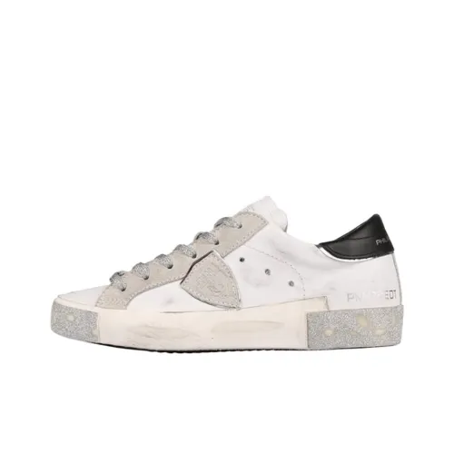 PHILIPPE MODEL Кроссовки для скейтбординга Low Top Бело-серые Женские