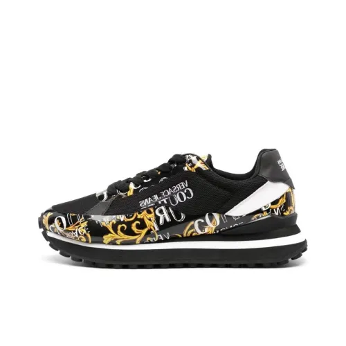 VERSACE JEANS COUTURE Повседневная обувь Низкий Топ Черный Мужской