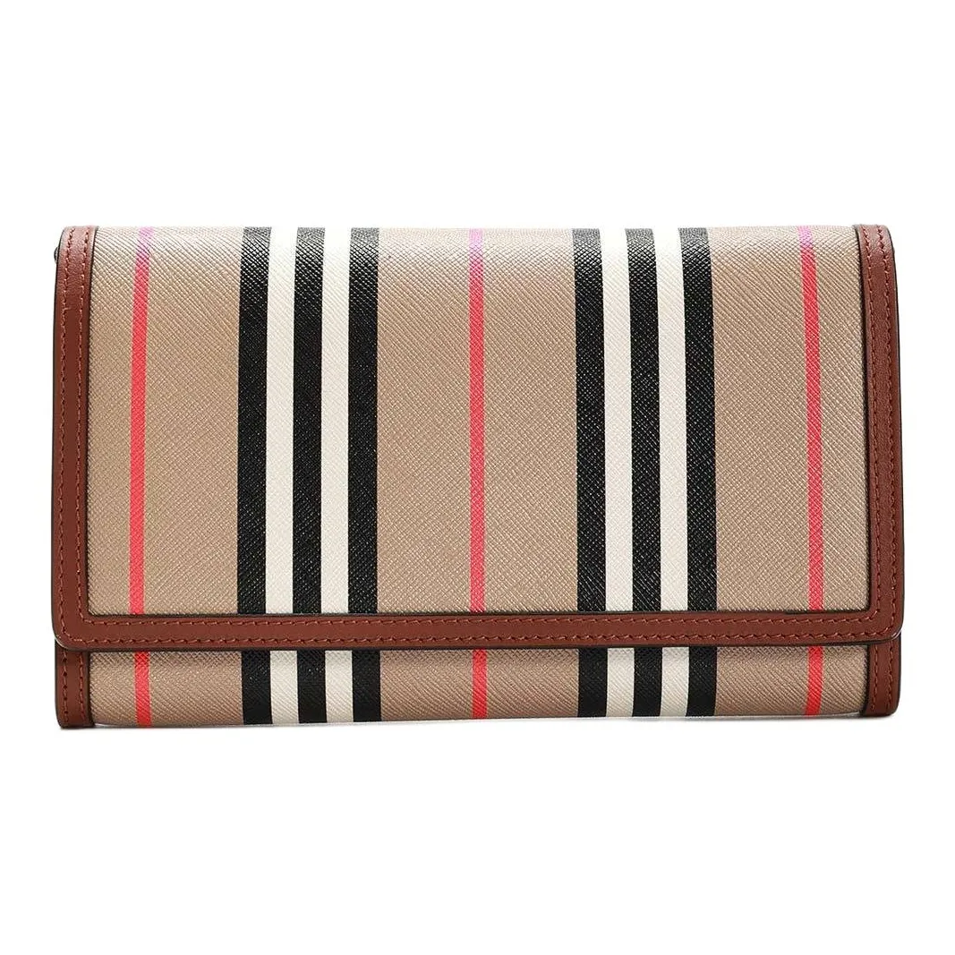 Burberry Canvas Shoulder Bag, Crossbody Bag, Wallet Women's Dark Brown