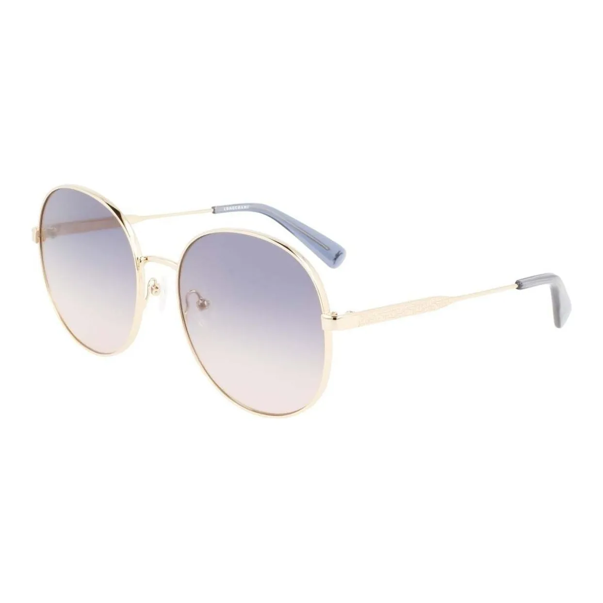 LONGCHAMP Round Sunglasses Women's Gold