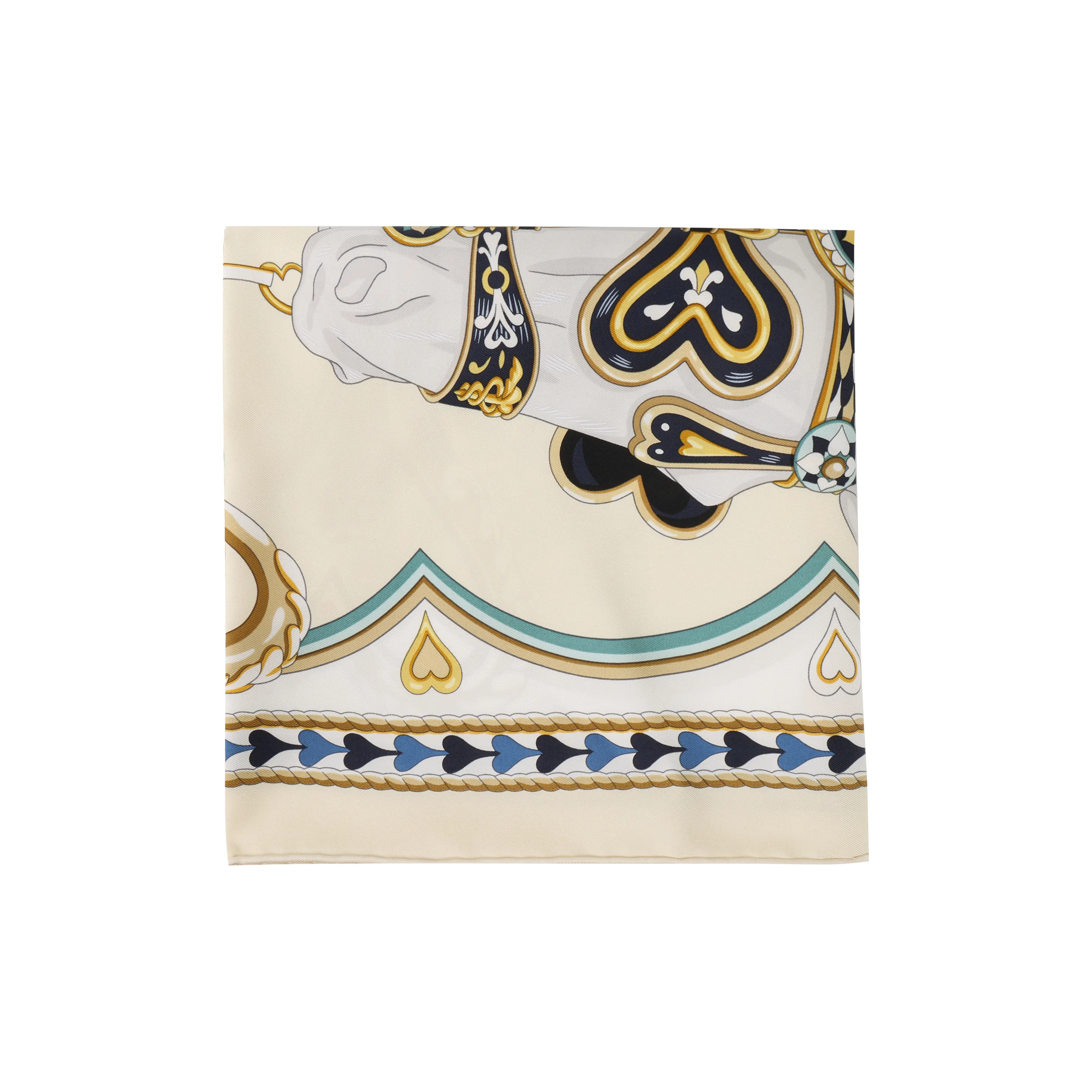 HERMES Silk Scarves Women's Multicolor