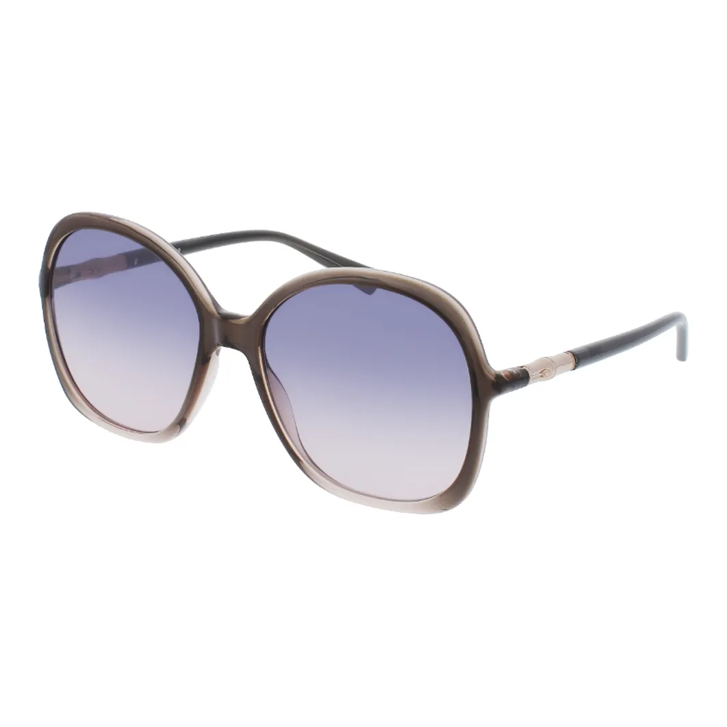 LONGCHAMP Irregular Shape Sunglasses Women's Black