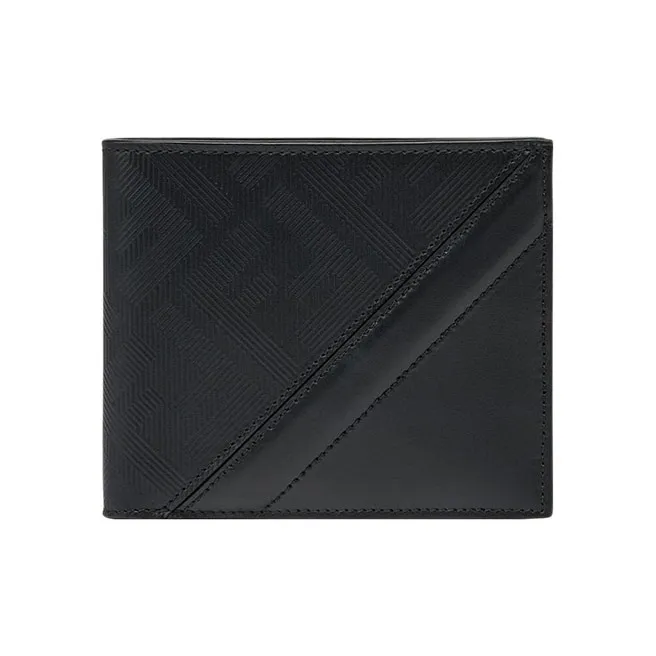 FENDI Leather Wallet Men's Black