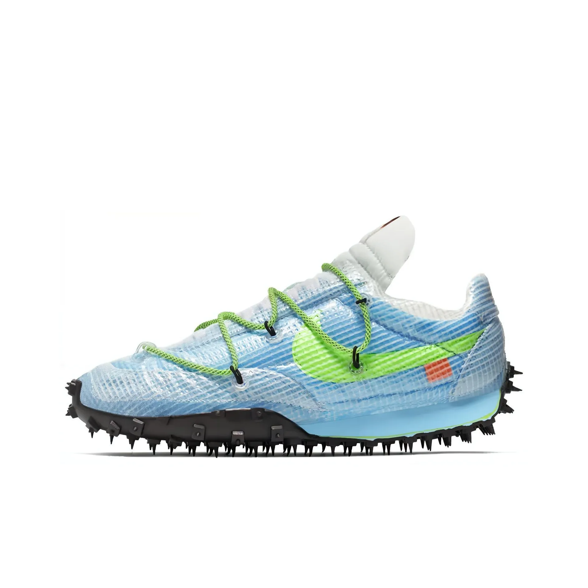 Nike Waffle Racer Off White Vivid Sky Women's