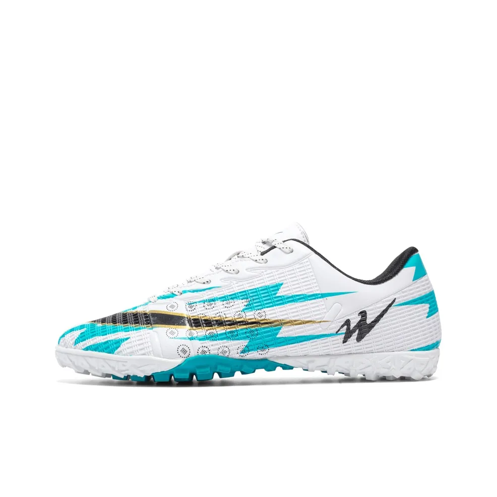 DOUBLE STAR 88 TF Шипы Противоскользящие Устойчивые к истиранию Футбольные бутсы Унисекс Белый Moon