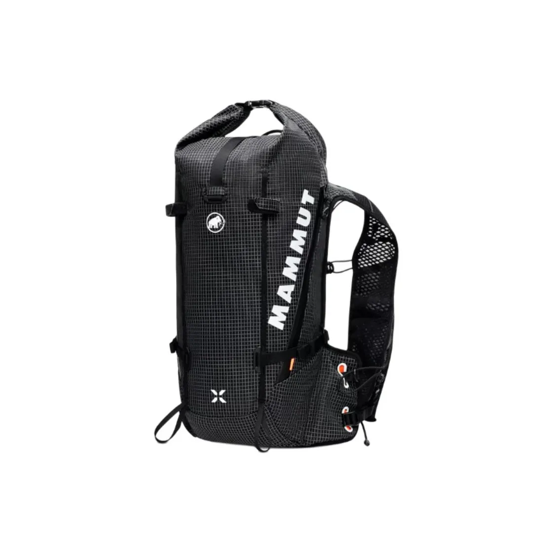 MAMMUT Polyamide Blended With Polyester Outdoor Mountaineering Bag crease-effect backpack Medium Size Unisex Black