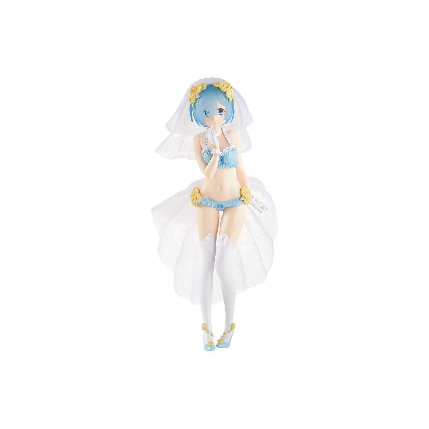 BANPRESTO Rem Eyeglass Factory Exq Zero Starting Life In Another World Wedding Dress Rem Scale Figures