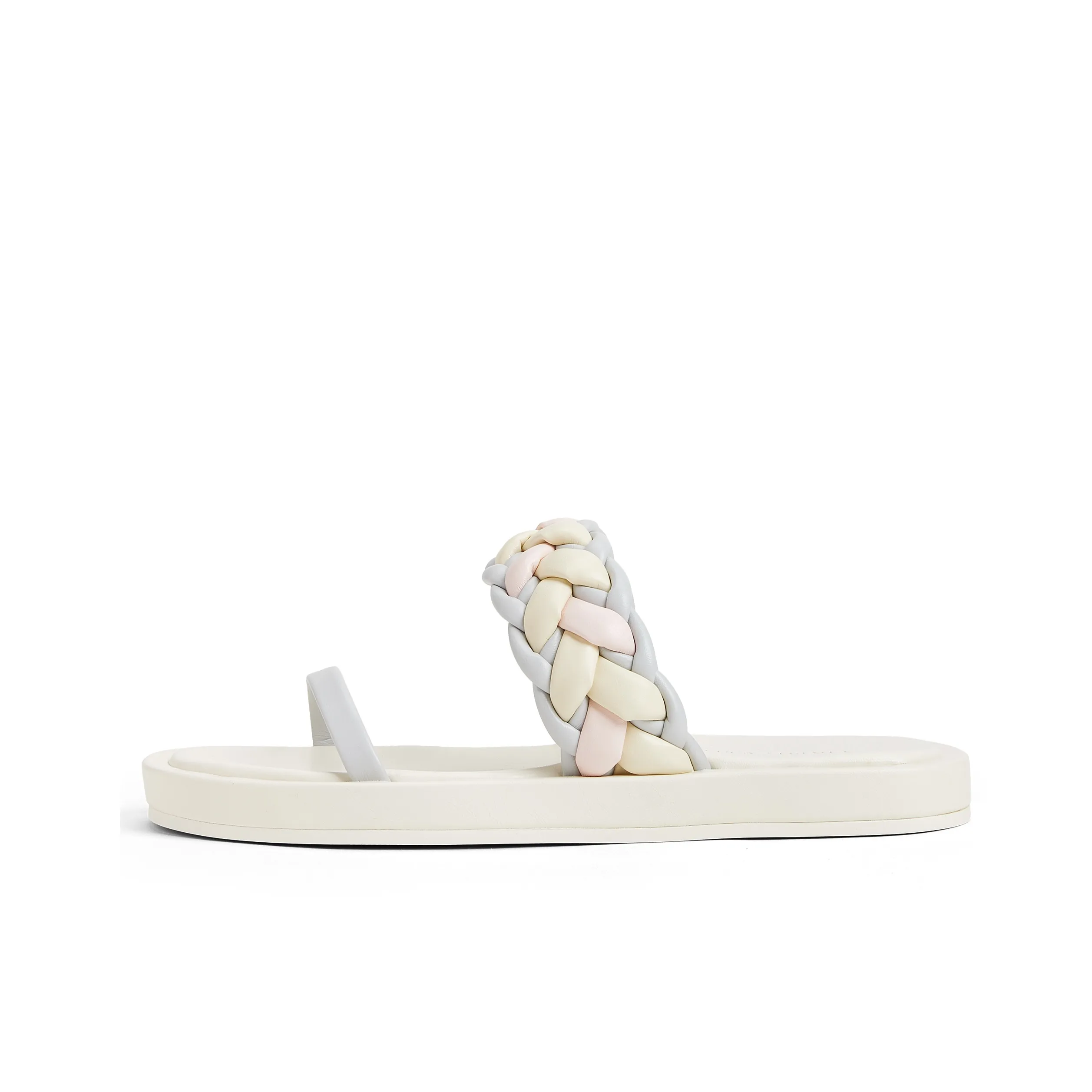 CHARLES KEITH Композитная подошва Слипоны 2 см Женские MULTI Композитный цвет Коричневый