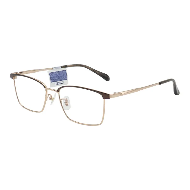 SEIKO Титан Материал Нерегулярная форма Оправы для очков Мужской Золото