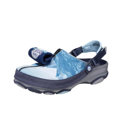 Crocs ALL TERRAIN Clog Повседневная обувь Низкий Верх Сине-белый Унисекс