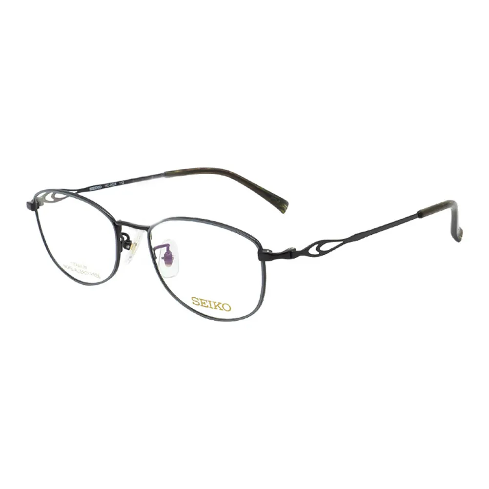 SEIKO Титан Нерегулярная форма Оправы для очков Унисекс Золото