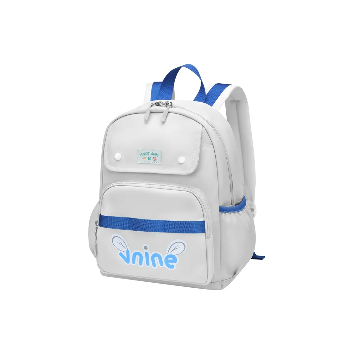 V.NINE Ткань Детский Рюкзак для дошкольников Студенческая Сумка Средняя Бежево-розовая Экрю