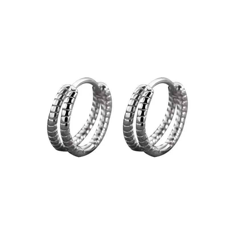 ATPLAY Серьги-гвоздики из серебра 925 пробы унисекс