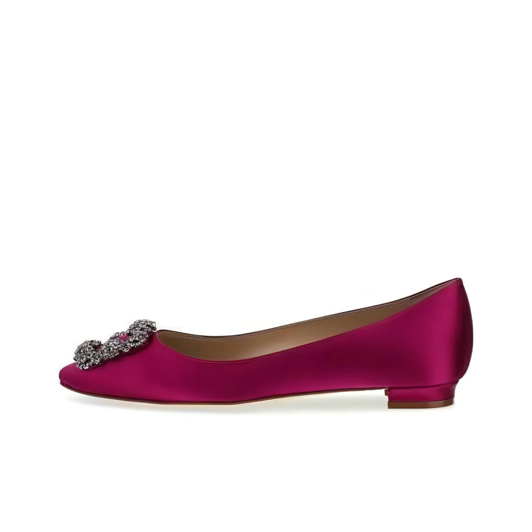 MANOLO BLAHNIK Hangisi Casual Single Shoes Women's Pink
