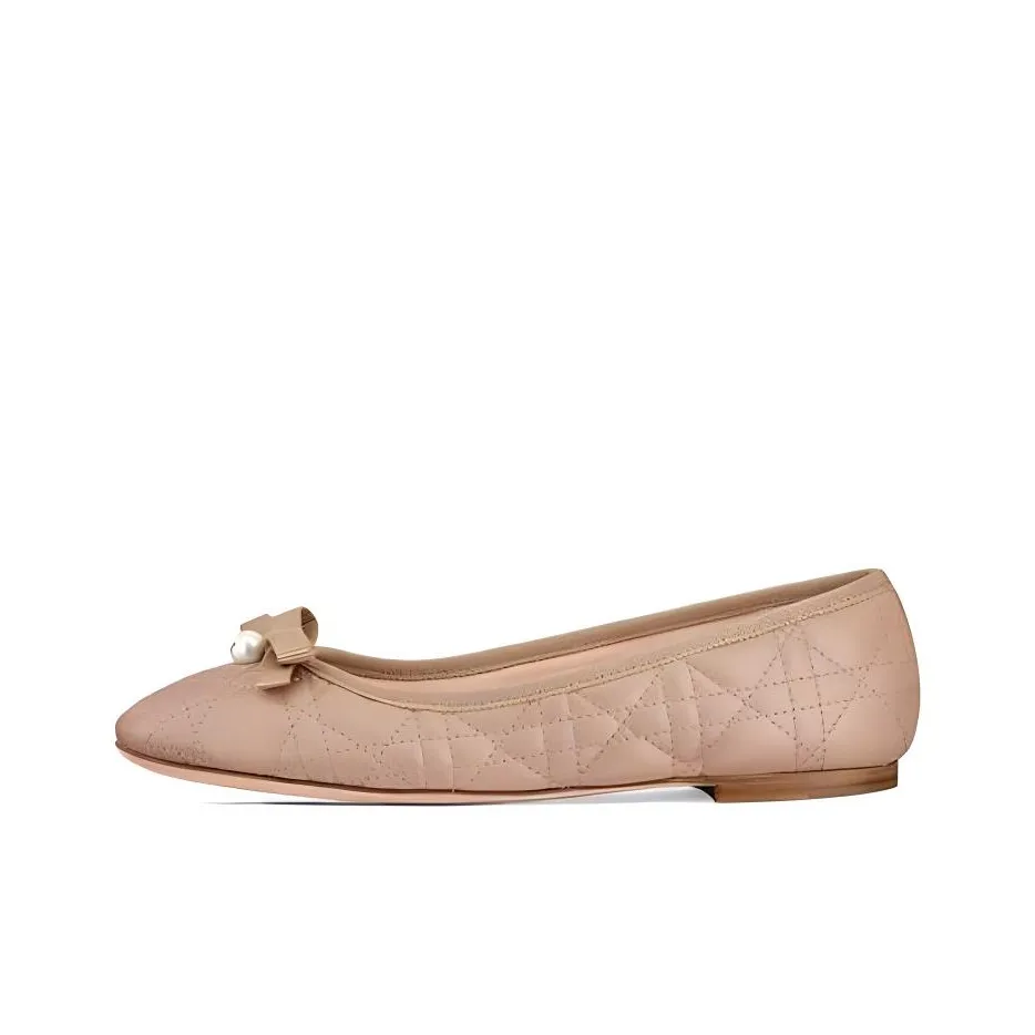 DIOR BALLET FLAT Casual Single Shoes Women's Pink