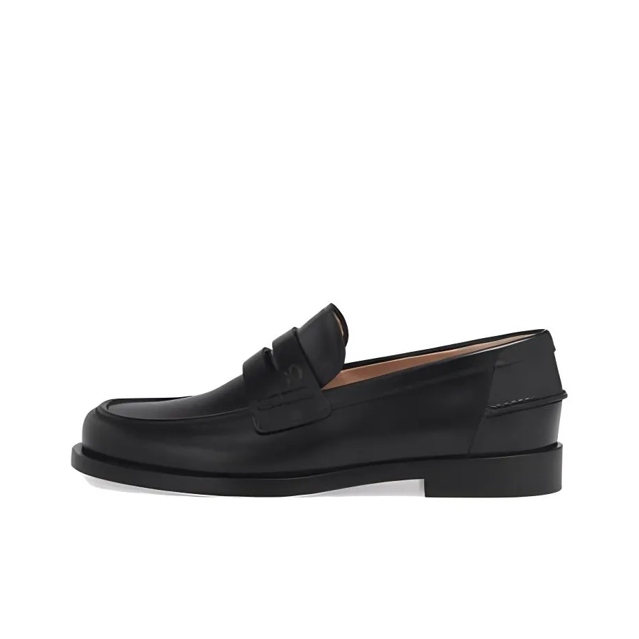 GIANVITO ROSSI Round-toe Leather Loafers