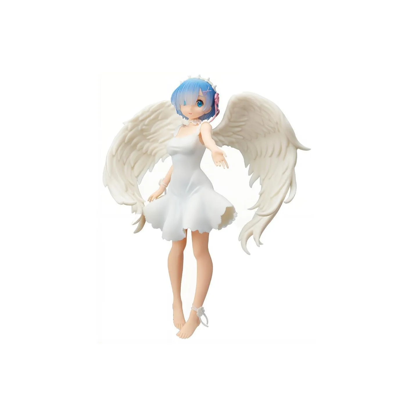 SEGA Rem Zero Starting Life In Another World, Rem, Pure White Angel Bonus Gifts 22cm