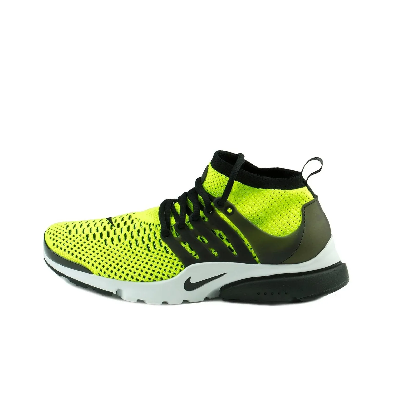 Nike Air Presto Flyknit Ultra Volt Black White