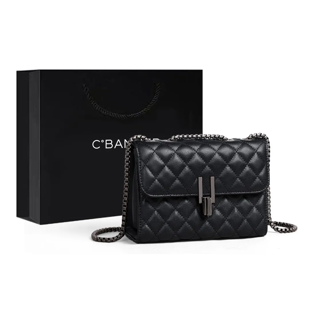 C°BANNER Cow Leather Crossbody Bags Regular Women's Black