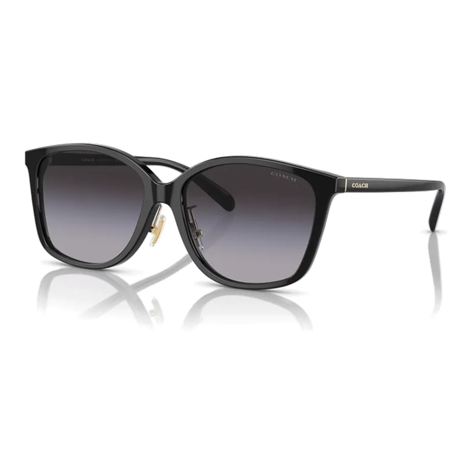 COACH Plate Frame Square Sunglasses Women's Black