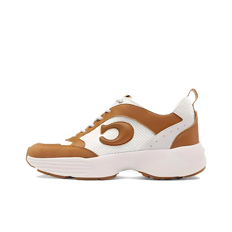COACH Low Top Casual Shoes Women's Light Saddle Color